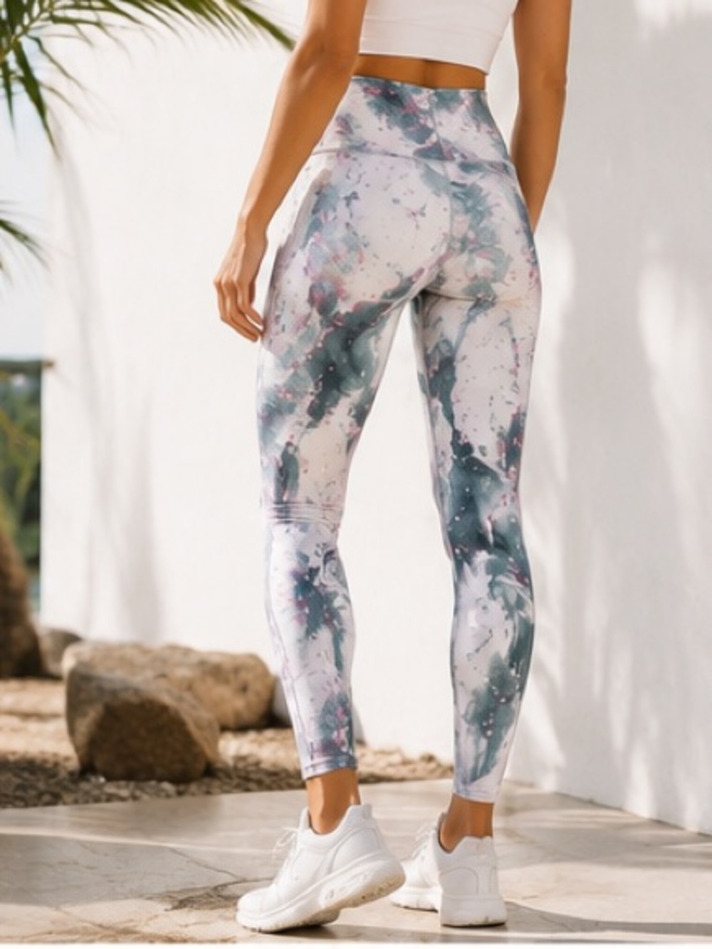 Fabletics Power Hold leggings Stratus print Size S
